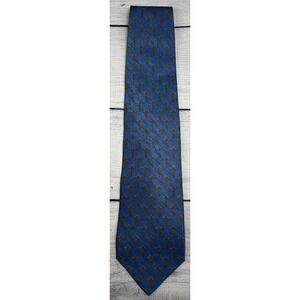 Franco Valentino Italy‎ Blue Silk Caduceus medical Pattern Men's Necktie